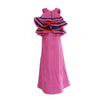 Secondhand Capucci Plunge Neck Ruffle Dress - '70s