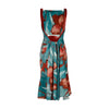 Secondhand 6267 Iris Floral Print Draped Silk Dress - '00s