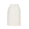 Chanel White Cotton Brocade Skirt - '90s Second hand