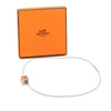 Secondhand Hermès Palladium Plated Enamel Cage dH Cube Necklace