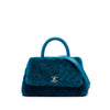 Chanel Mini Chevron Shearling Coco Top Handle Bag Secondhand