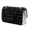 Chanel Medium Classic Quilted Tweed and Metallic Lambskin Double Flap Secondhand