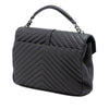 Saint Laurent Large Chevron Sheepskin Monogram College Satchel Secondhand