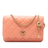 Chanel CC Quilted Lambskin Pearl Crush Wallet On Chain Secondhand