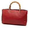 Gucci Medium Calfskin Bamboo Shopper Satchel Secondhand