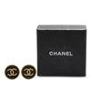 Chanel Gold Plated CC Button Clip On Earrings Secondhand