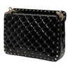 Valentino Medium Patent Rockstud Spike Satchel Secondhand