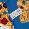 Chanel Pearls and Gripoix Printed Silk Scarf 90 Secondhand