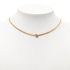 Dior Gold Plated Logo Pendant Necklace Secondhand