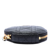 Dior Calfskin Cannage Round Caro Pouch with Chain Secondhand
