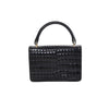 Secondhand Celine Vintage Crocodile Embossed Leather Handbag - '80s