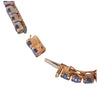 Secondhand Sapphire Line Bracelet in 18K Yellow Gold - '80s