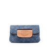 Chanel CC Quilted Denim Foldover Clutch Secondhand