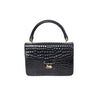 Secondhand Celine Vintage Crocodile Embossed Leather Handbag - '80s