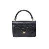 Secondhand Celine Vintage Crocodile Embossed Leather Handbag - '80s