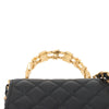 Chanel Mini Quilted Lambskin Enameled Top Handle Flap Secondhand