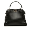 Fendi Mini Leather Lace Up Peekaboo Iconic Satchel Secondhand