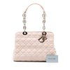 Dior Medium Lambskin Cannage Soft Zipped Lady Dior Shopping Tote Secondhand