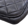 Chanel CC Quilted Caviar Sunglasses Case with Chain Secondhand