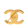 Chanel CC Gold Plated Turn Lock Brooch Secondhand