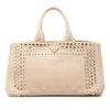 Prada Large Canvas Canapa Bijoux Satchel Secondhand
