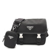Prada Tessuto Zip Buckle Messenger Bag Secondhand