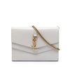 Saint Laurent Leather Monogram Sulpice Chain Wallet Secondhand