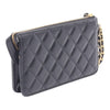 Chanel Quilted Caviar Polly Pocket Wristlet Pouch Secondhand