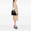 Prada Vitello Daino Trimmed Tessuto Satchel Secondhand