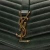 Saint Laurent Small Chevron Lambskin Monogram Sulpice Bag Secondhand