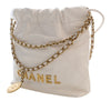 Chanel Mini Shiny Calfskin 22 Hobo Secondhand