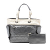 Secondhand Chanel Large Bicolor Quilted Coated Canvas Paris Biarritz Tote