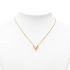 Louis Vuitton Gold Plated Essential V Supple Necklace Secondhand