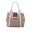 Gucci GG Canvas Web New Ladies Tote Secondhand