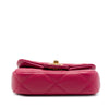 Chanel Quilted Calfskin Lady Card Holder with Chain Top Handle Bag Secondhand