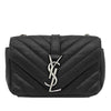 Saint Laurent Baby Sheepskin Chevron Classic Monogram Chain Bag Secondhand