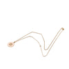 Chanel CC Gold Plated Enamel Camellia Round Pendant Necklace Secondhand