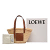 LOEWE Small Raffia Anagram Basket Tote Secondhand