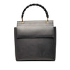 Gucci Calfskin Bamboo Flap Top Handle Bag Secondhand