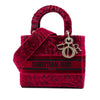 Dior Medium Embroidered Velvet Roses Lady D Lite Secondhand