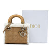 Dior Mini Suede Cannage with Shearling Trim Lady Dior Secondhand