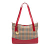 Burberry Haymarket Check Canvas Tote Secondhand