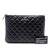 Chanel Medium Quilted Lambskin Pearl O Case Clutch Secondhand