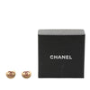 Chanel CC Gold Plated Crystals Push Back Earrings Secondhand