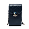 Chanel Caviar Thread Around Phone Holder with Chain Secondhand