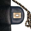 Chanel Medium Bicolor Calfskin Graphic Flap Secondhand