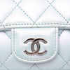 Chanel CC Quilted Iridescent Lambskin Sunglasses Case with Chain Secondhand