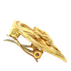 Chanel CC Gold Plated Round Clip On Earrings Secondhand