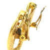Chanel CC Gold Plated Round Clip On Earrings Secondhand