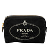Prada Canvas Canapa Logo Pouch Secondhand